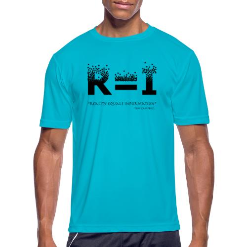 R=I --- Reality equals Information - black design - Men's Moisture Wicking Performance T-Shirt