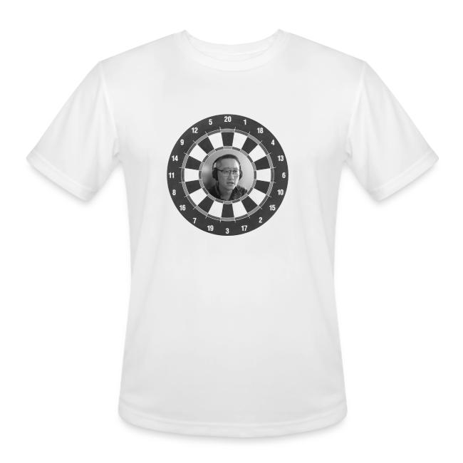 Producer Jay on Dartboard with Fusco Show back