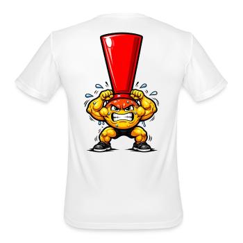 Crimson Cone Warrior - Men's Moisture Wicking Performance T-Shirt - white - Back - Jackson (183cm)