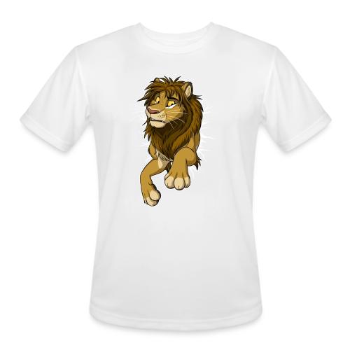 STUCK Lion (white cracks) - Men's Moisture Wicking Performance T-Shirt
