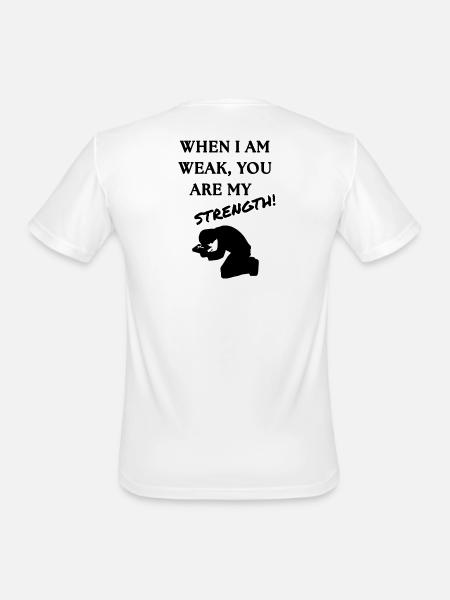 Strength Burst Comic Style - Men's Moisture Wicking Performance T-Shirt - white