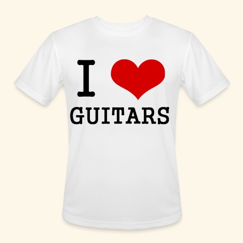 I love guitars - Men's Moisture Wicking Performance T-Shirt