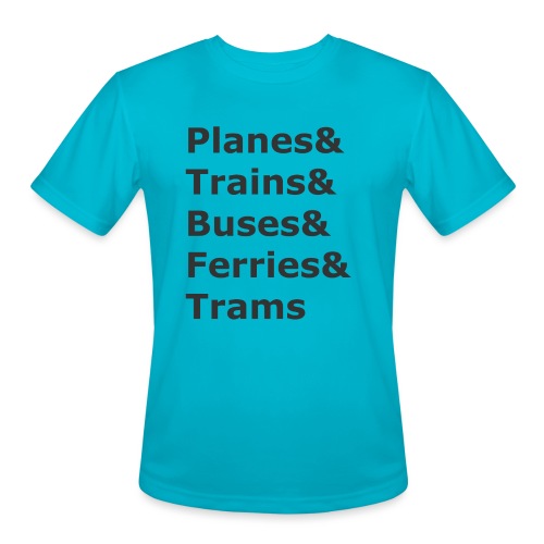 & Transportation - Dark Lettering - Men's Moisture Wicking Performance T-Shirt