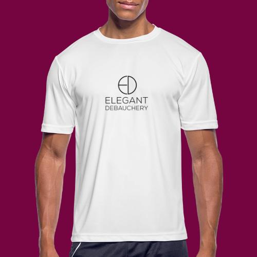 Elegant Debauchery Logo Stacked - Men's Moisture Wicking Performance T-Shirt
