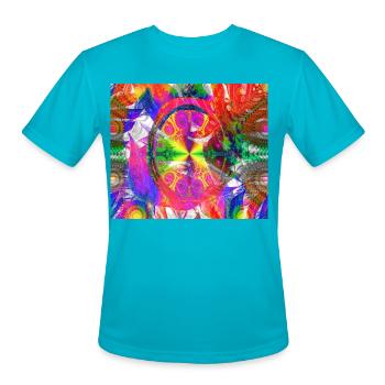 Dosati - Men's Moisture Wicking Performance T-Shirt - turquoise - Front - Jackson (183cm)