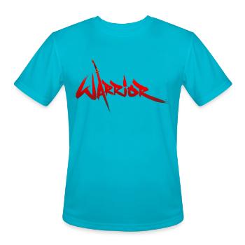 Crimson Warrior  - Men's Moisture Wicking Performance T-Shirt - turquoise - Front - Jackson (183cm)