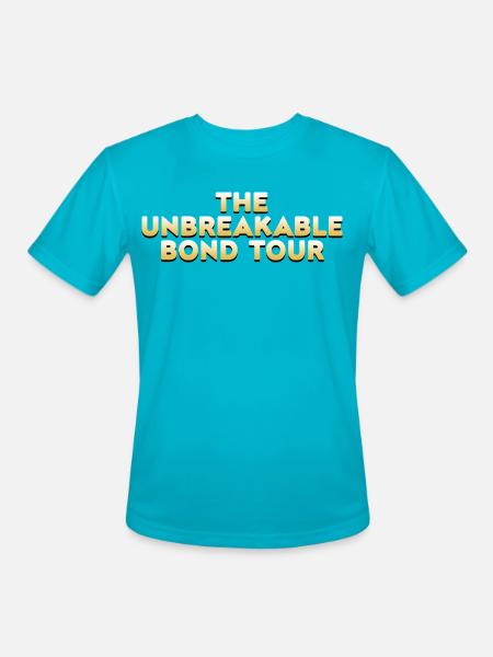 The Unbreakable Bond Tour - Men's Moisture Wicking Performance T-Shirt - turquoise