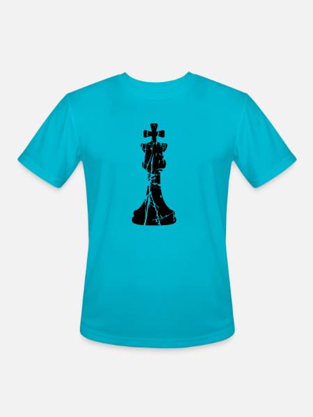Scratch Cracks Chess - Men's Moisture Wicking Performance T-Shirt - turquoise