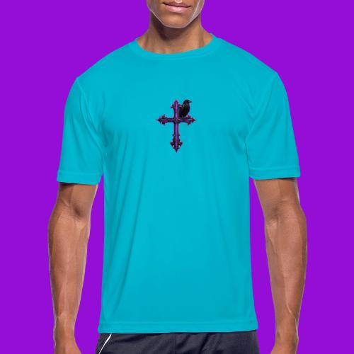 Gothix Raven Cross - Men's Moisture Wicking Performance T-Shirt