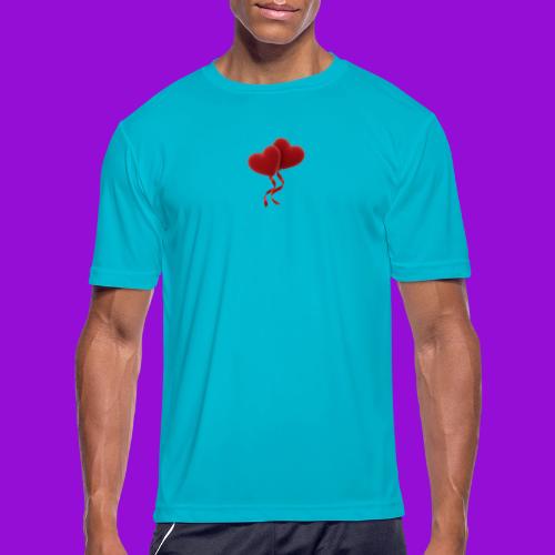 Two hearts together - Men's Moisture Wicking Performance T-Shirt