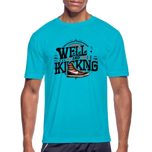 Well and Kicking - Men's Moisture Wicking Performance T-Shirt