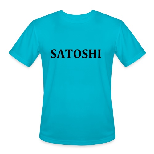 Satoshi only the name stroke - Men's Moisture Wicking Performance T-Shirt