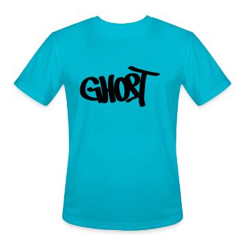 Ghost - Men's Moisture Wicking Performance T-Shirt - turquoise - Front - Jackson (183cm)