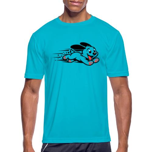 Speedy Pup Sprint on the Run - Men's Moisture Wicking Performance T-Shirt