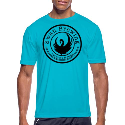 Classic Swan Brewing Logo - Men's Moisture Wicking Performance T-Shirt