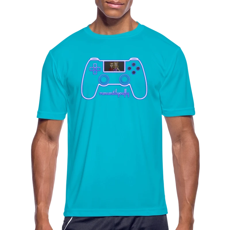 rununtilyoufly blue controller - Men's Moisture Wicking Performance T-Shirt