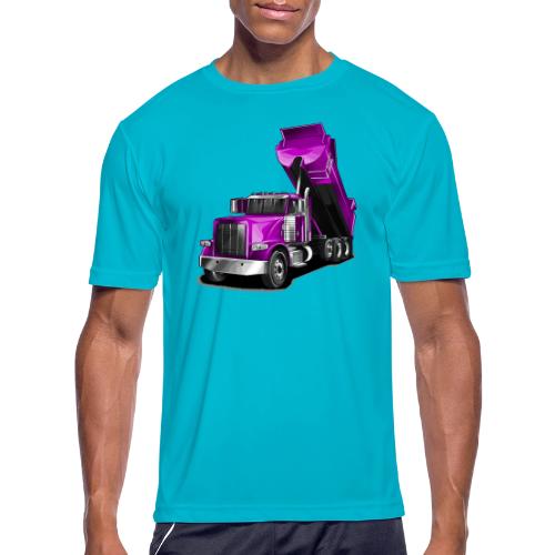Dump Truck Purple - Men's Moisture Wicking Performance T-Shirt