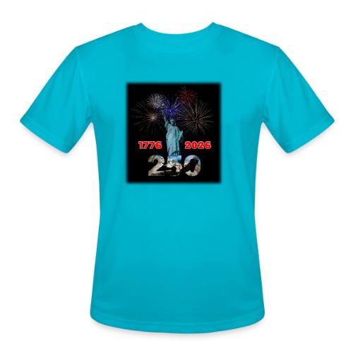 1776 - 2026 - 250 Years USA | Fireworks - Men's Moisture Wicking Performance T-Shirt