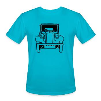 ford model-T - Men's Moisture Wicking Performance T-Shirt - turquoise - Front - Jackson (183cm)