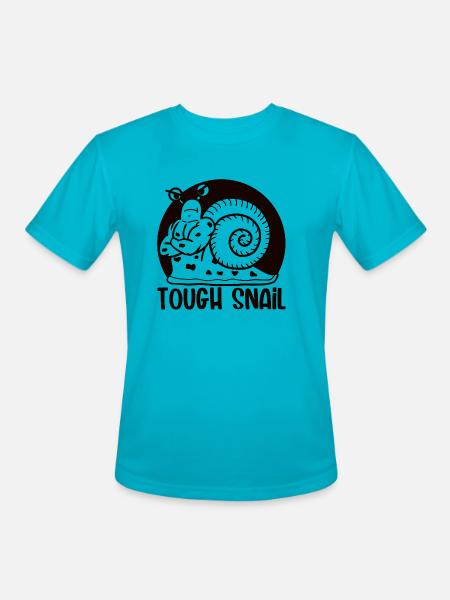 Tough Snail Mono - Men's Moisture Wicking Performance T-Shirt - turquoise