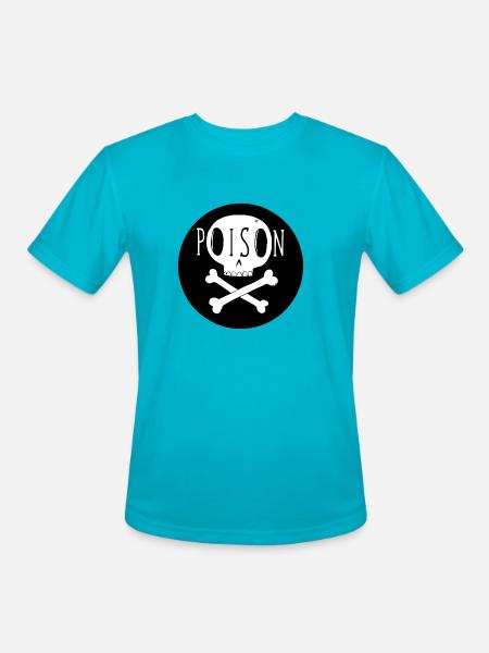 POISON - Men's Moisture Wicking Performance T-Shirt - turquoise