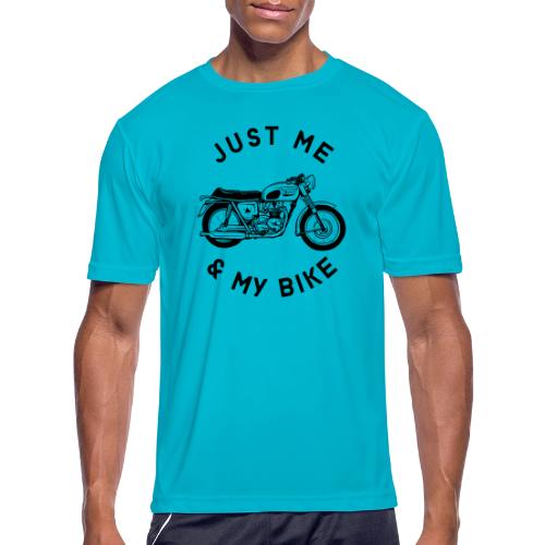 Just Me and My Bike - Men's Moisture Wicking Performance T-Shirt