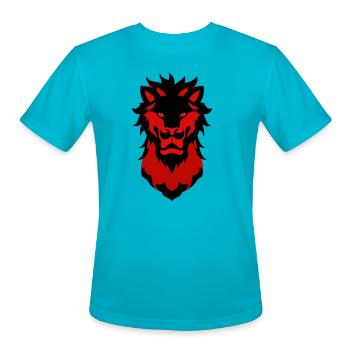 Lion King - Men's Moisture Wicking Performance T-Shirt - turquoise - Front - Jackson (183cm)