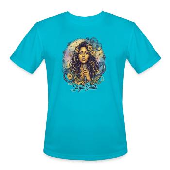 Jorja Smith Vocalist Tee - Men's Moisture Wicking Performance T-Shirt - turquoise - Front - Jackson (183cm)