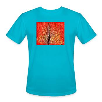 Crimson Reign - Men's Moisture Wicking Performance T-Shirt - turquoise - Front - Jackson (183cm)