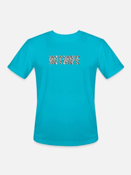 Hotwife Leopard - Men's Moisture Wicking Performance T-Shirt - turquoise