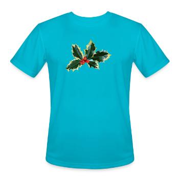 Holly Brownells Variegate - Men's Moisture Wicking Performance T-Shirt - turquoise - Front - Jackson (183cm)