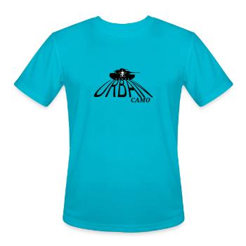 Urban Camo Tank - Men's Moisture Wicking Performance T-Shirt - turquoise - Front - Jackson (183cm)