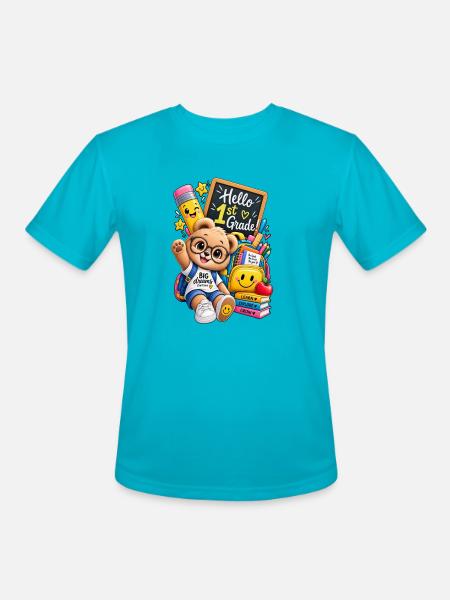 Go to school 🎒 - Men's Moisture Wicking Performance T-Shirt - turquoise