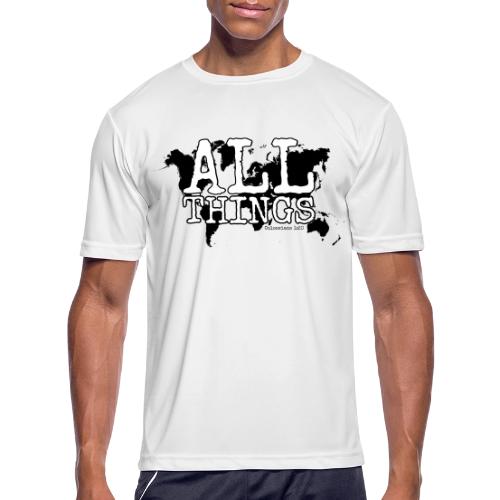 All Things World Map - Men's Moisture Wicking Performance T-Shirt
