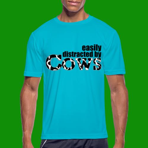 Easily Distracted by Cows - Men's Moisture Wicking Performance T-Shirt