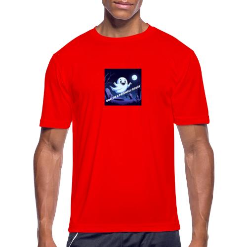 Boo I m a Friendly Ghost - Men's Moisture Wicking Performance T-Shirt