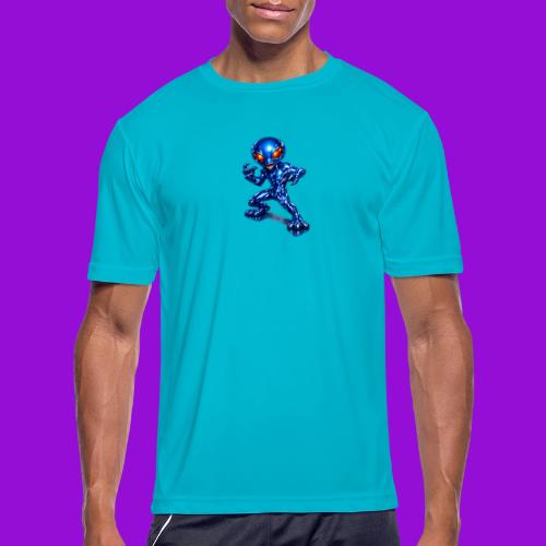 Angry Blue Alien - Men's Moisture Wicking Performance T-Shirt