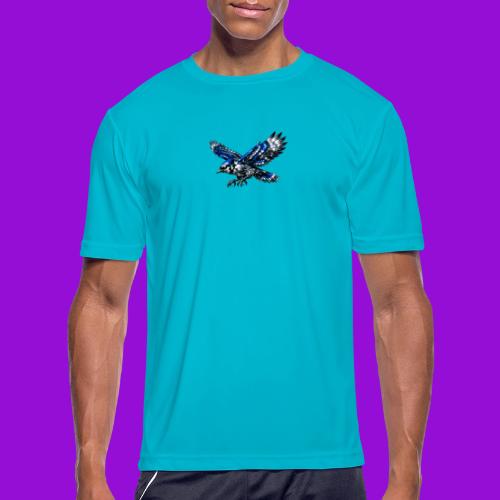 Silver Blue Jay Dive - Men's Moisture Wicking Performance T-Shirt