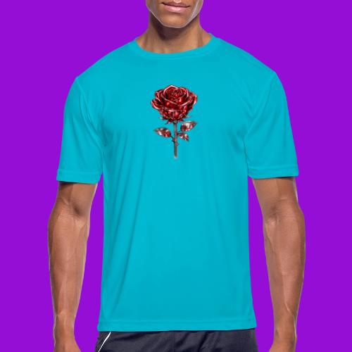 2 Set - Silver and Gold Roses - Men's Moisture Wicking Performance T-Shirt