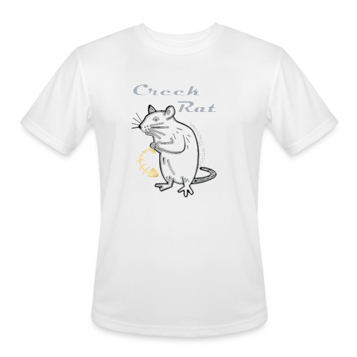 Final creekrat orangewhite fishbone - Men's Moisture Wicking Performance T-Shirt