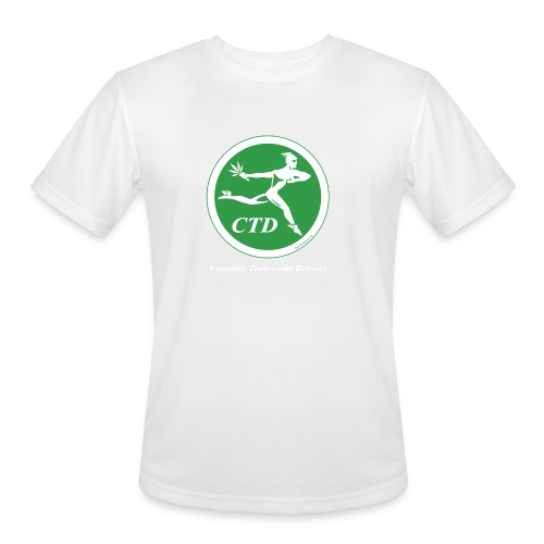 Cannabis Transworld Delivery - Green-White - Men's Moisture Wicking Performance T-Shirt