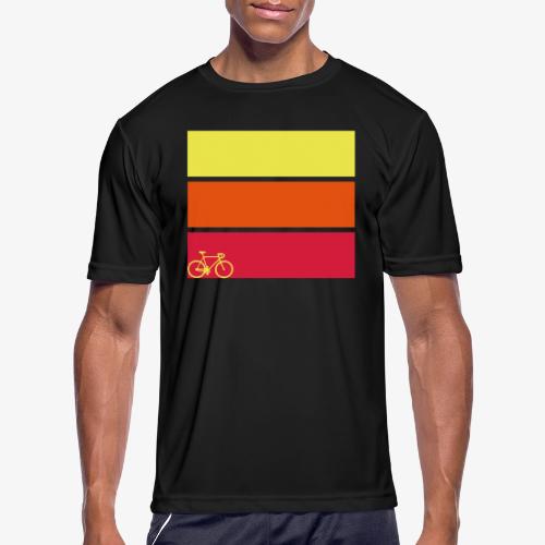 tricolor with bicycle - Men's Moisture Wicking Performance T-Shirt