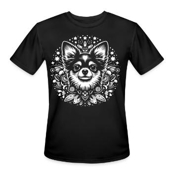 Chihuahua Core - Men's Moisture Wicking Performance T-Shirt - black - Front - Jackson (183cm)