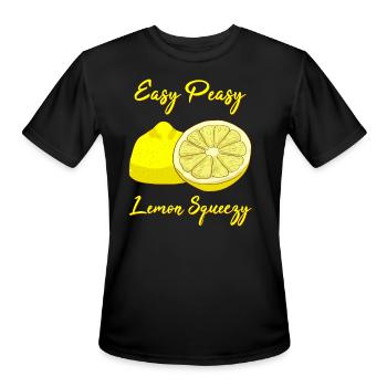 Fruit Lemon - Men's Moisture Wicking Performance T-Shirt - black - Front - Jackson (183cm)