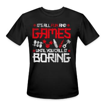 Motorsport Car Tuning - Men's Moisture Wicking Performance T-Shirt - black - Front - Jackson (183cm)