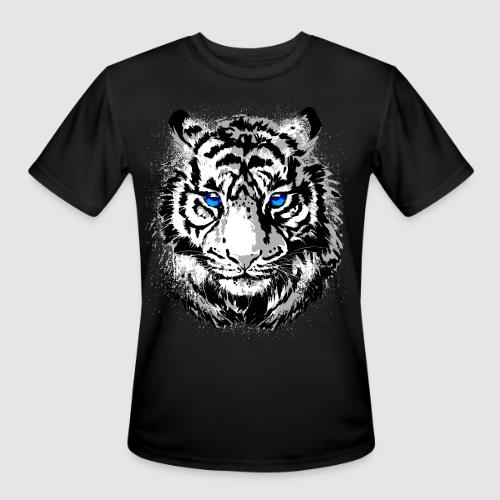 White Tiger Head Portrait - Wildlife Big Cats - Men's Moisture Wicking Performance T-Shirt
