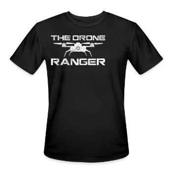 Drone - Men's Moisture Wicking Performance T-Shirt - black - Front - Jackson (183cm)