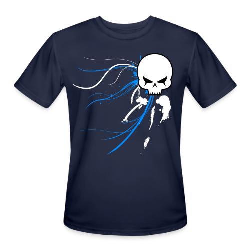 cyber skull bluw - Men's Moisture Wicking Performance T-Shirt