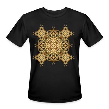 Bones Mandala - Men's Moisture Wicking Performance T-Shirt - black - Front - Jackson (183cm)