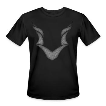 Screw horns - Men's Moisture Wicking Performance T-Shirt - black - Front - Jackson (183cm)